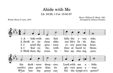Abide with Me (Melody) (arr. Joshua Chandra)