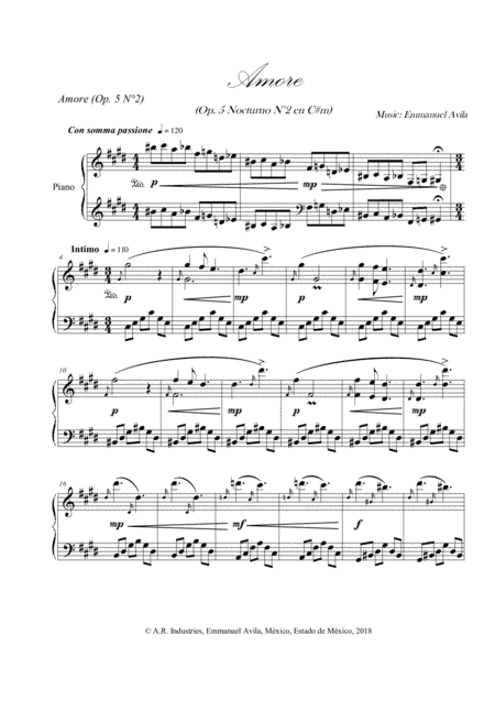 Amore (Op. 5 Nocturne N°2 in C#m)