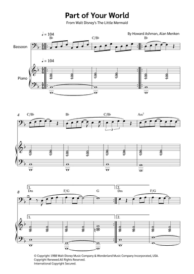 Part Of Your World (arr. Jackson Spindler)