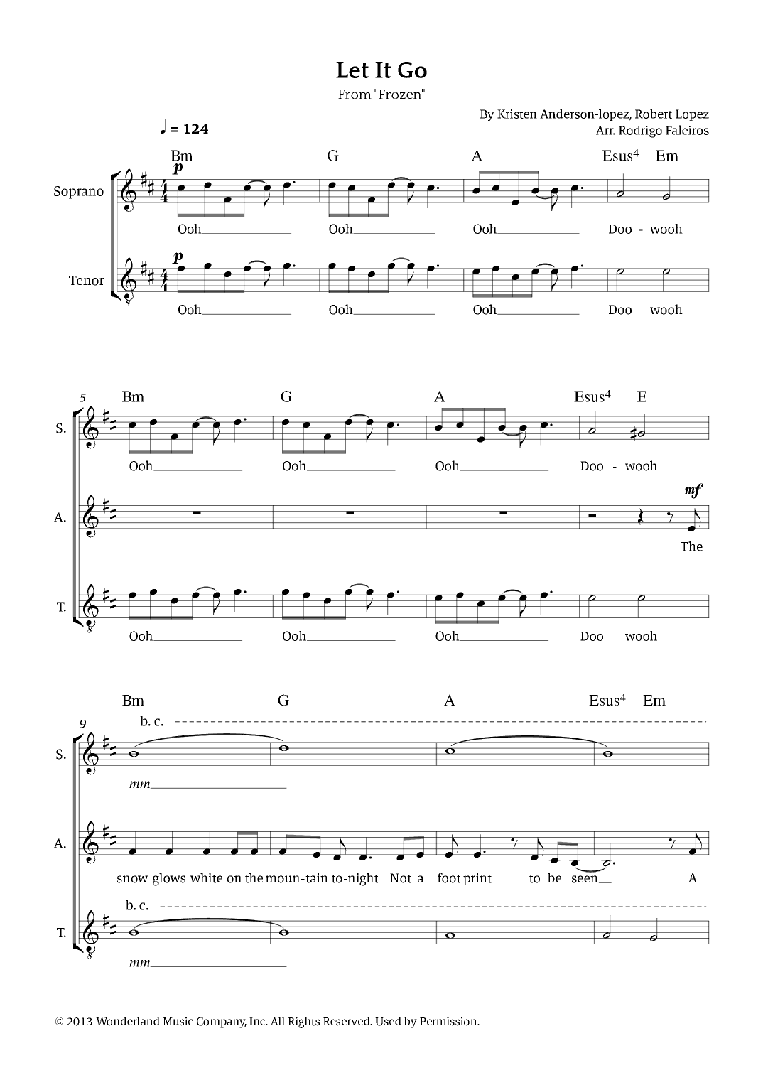 Let It Go (arr. Rodrigo Faleiros)