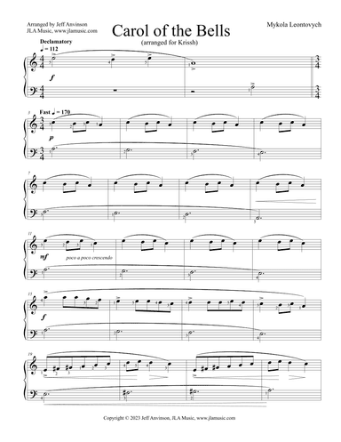 Carol of the Bells (arr. Jeff Anvinson)