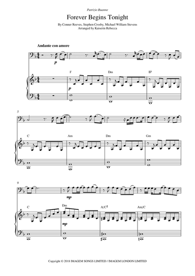 Forever Begins Tonight (arr. Kaiserin Rebecca)