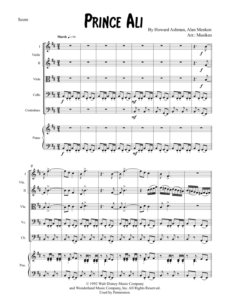 Prince Ali (arr. Musikeo)