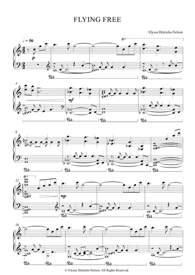 FLYING FREE Piano Solo by Elyssa Hinrichs-Nelson
