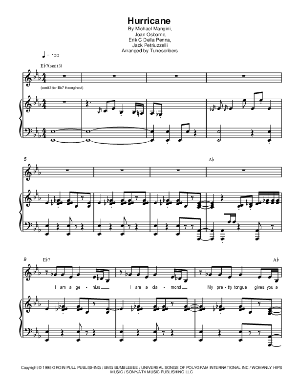 Hurricane (arr. Tunescribers)