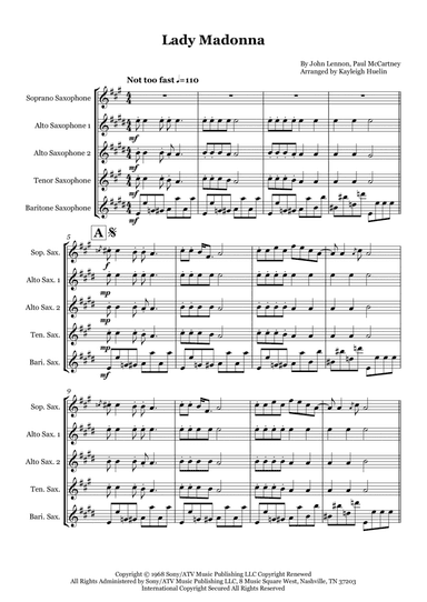 Lady Madonna (arr. Kayleigh Huelin)