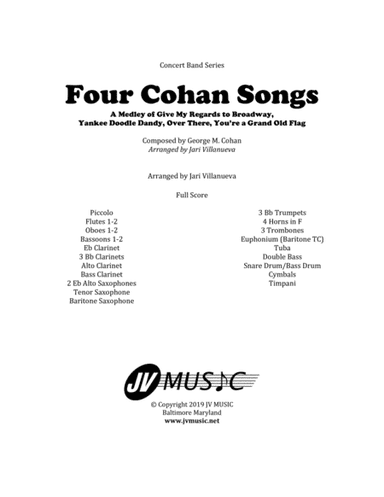 Four Cohan Songs for Concert Band (arr. Jari Villanueva)
