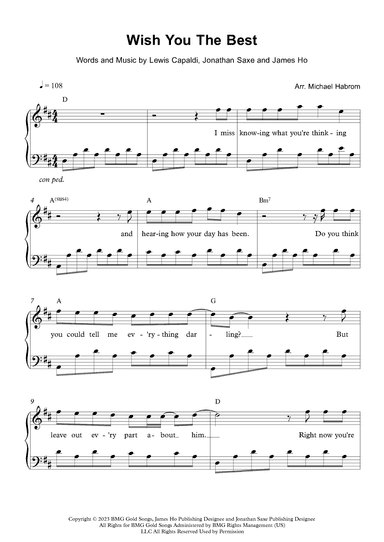 Wish You The Best (arr. Michael Habrom)