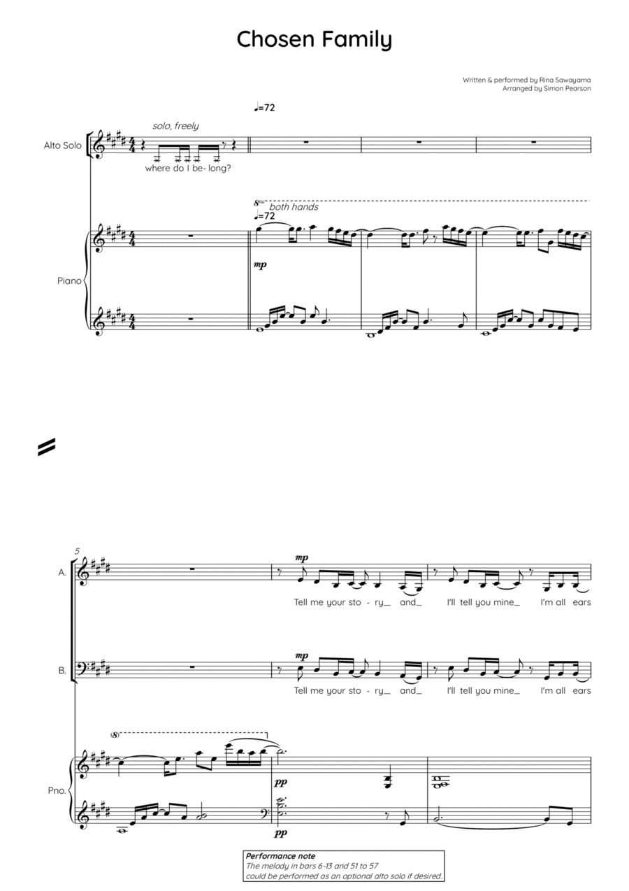Chosen Family (arr. Simon Pearson)