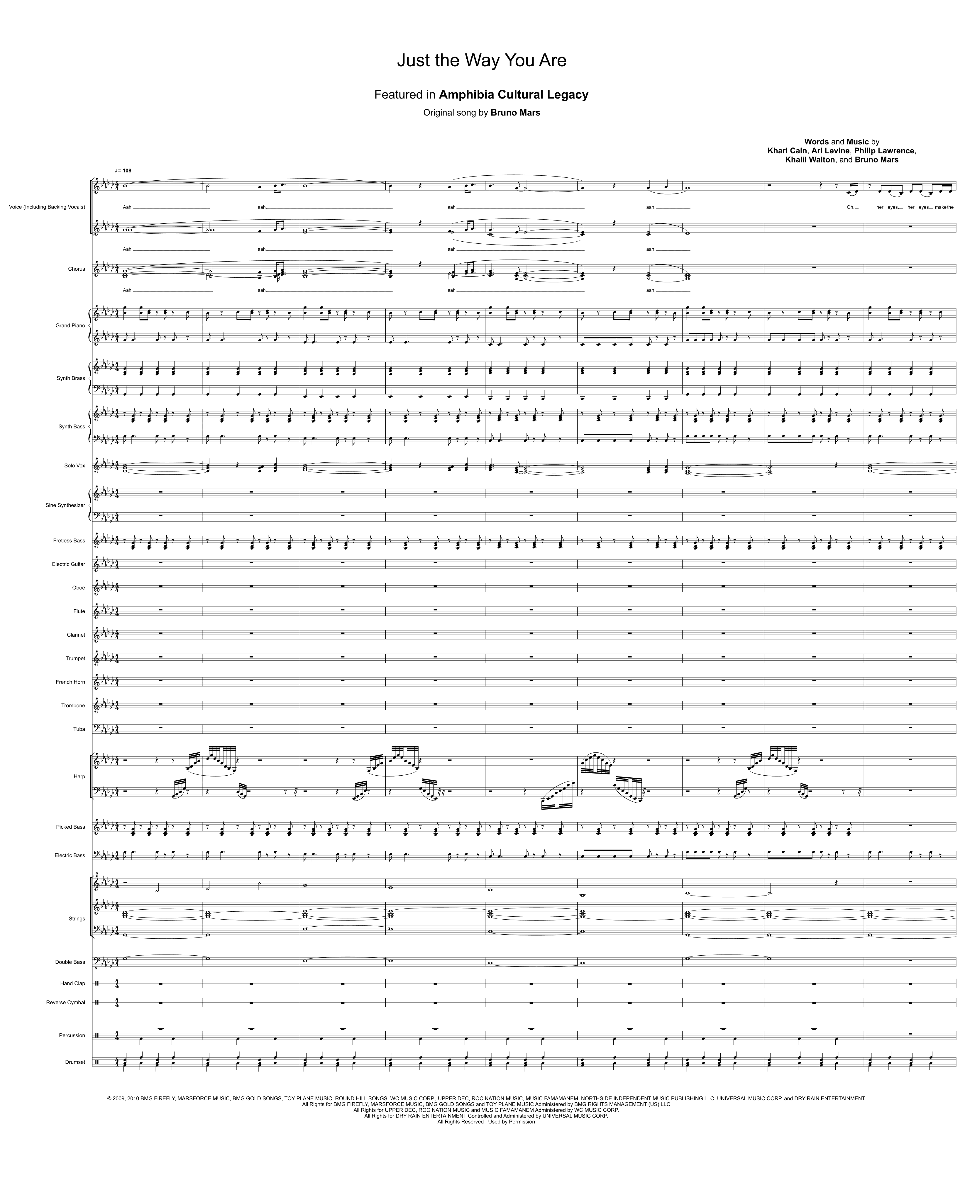 Just The Way You Are (arr. Amphibia Cultural Legacy)
