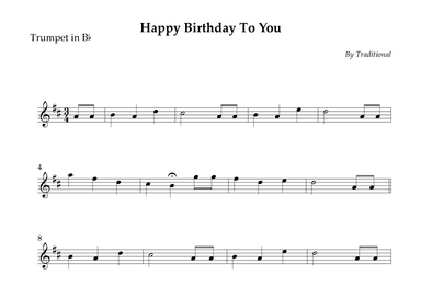 Happy Birthday To You (arr. Wesley S. SIlva)