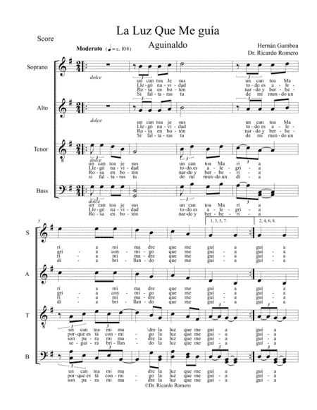 La luz que me guia , aguinaldo Venezolano (arr. Dr. Ricardo José Romero Núñez)