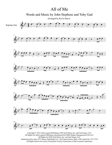 All Of Me (arr. Kevin Busse)