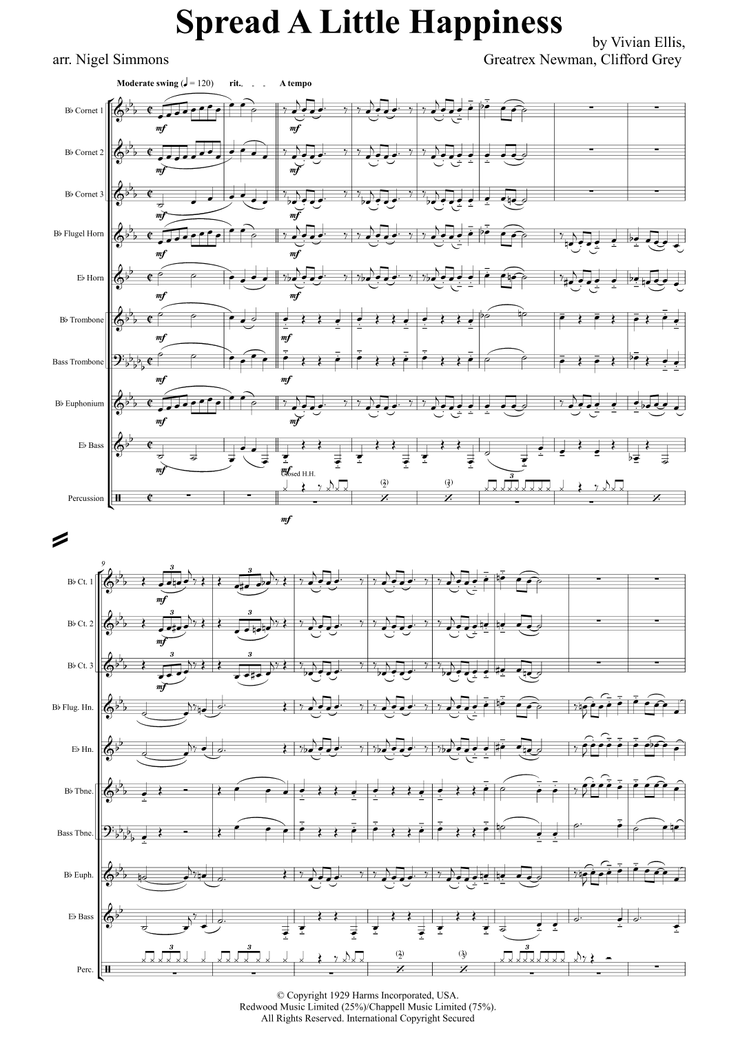 Spread A Little Happiness (arr. Nigel Simmons)