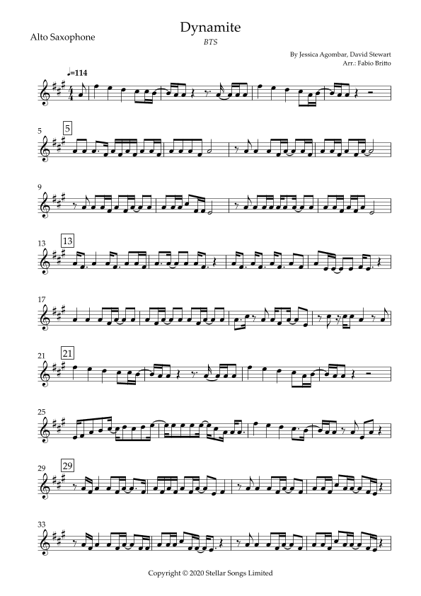Dynamite (arr. Fabio Britto)