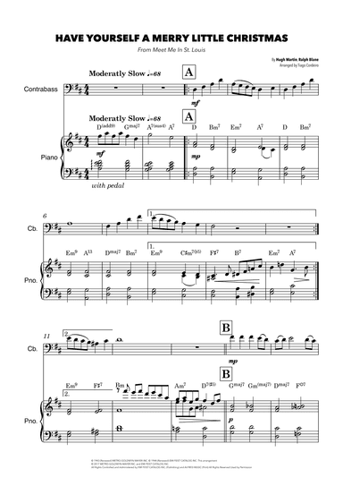 Have Yourself A Merry Little Christmas (arr. Tiago Cordeiro)