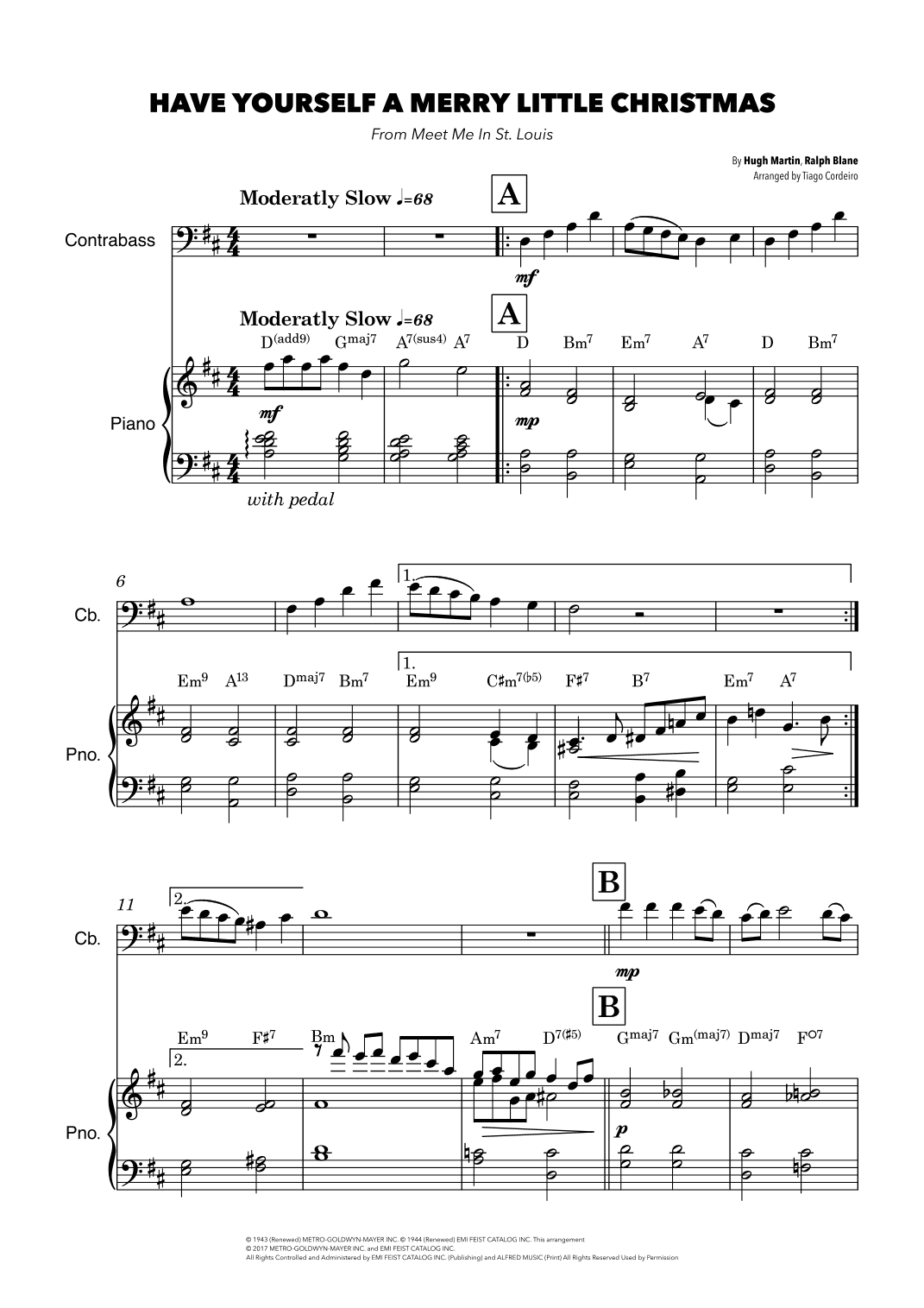 Have Yourself A Merry Little Christmas (arr. Tiago Cordeiro)