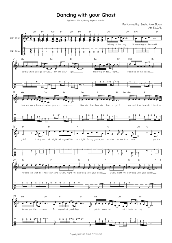 Dancing With Your Ghost (arr. Arr. Ed.CAL)
