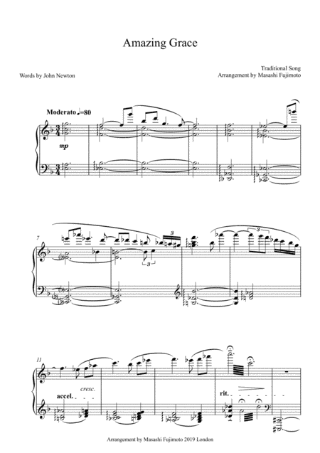 Amazing Grace (arr. Masashi Fujimoto)