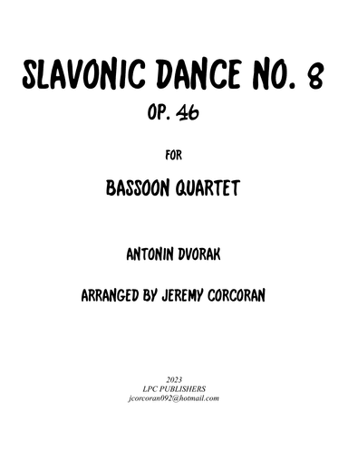 Slavonic Dance Op. 46 No. 8 (arr. Jeremy Corcoran)