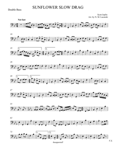 Sunflower Slow Drag (arr. Nick Lacanski)