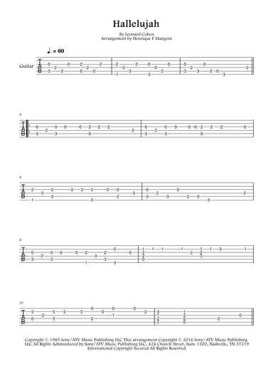 Hallelujah (arr. Henrique F Mangoni)