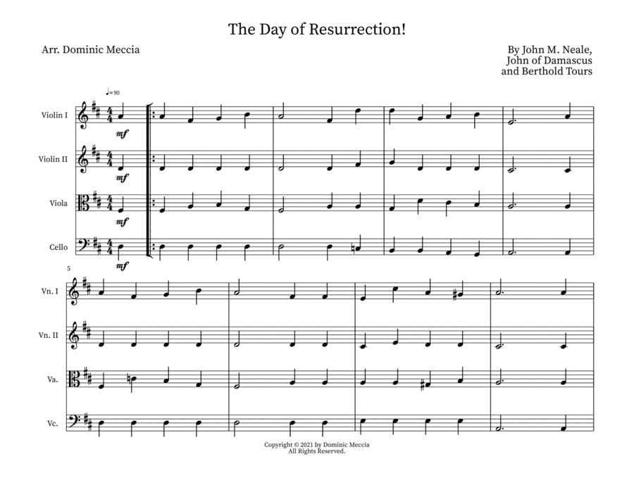 The Day of Resurrection! (arr. Dominic Meccia)