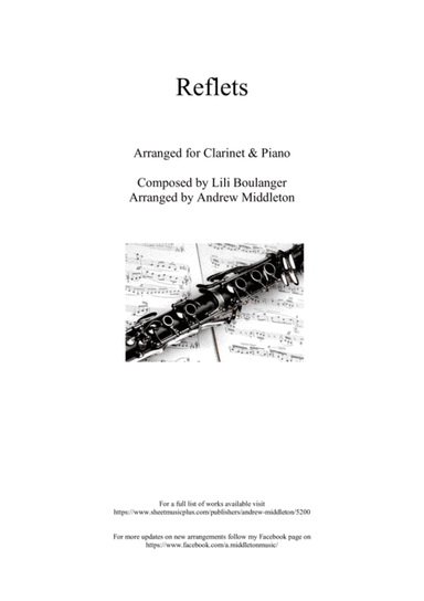 Reflets arranged for Clarinet and Piano (arr. Andrew Middleton)