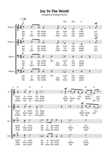 Joy To The World (arr. Rodrigo Faleiros)