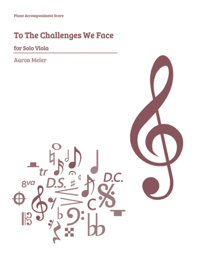 To The Challenges We Face - for Solo Viola (piano accompaniment)
