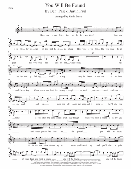 You Will Be Found (arr. Kevin Busse)