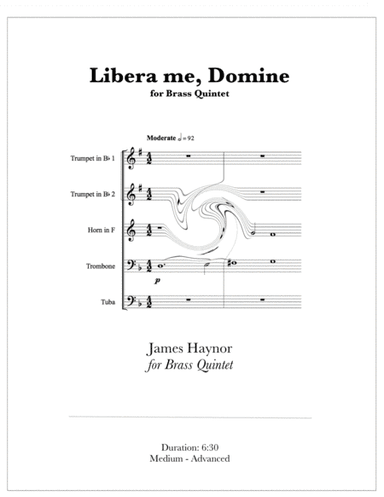 Libera me, Domine for Brass Quintet (arr. James Haynor)