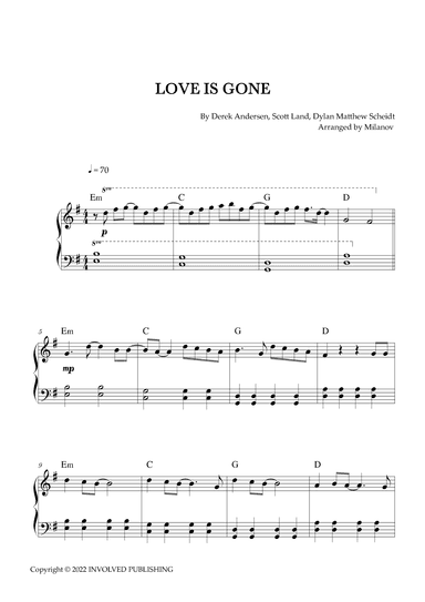 Love Is Gone (arr. Milanov)