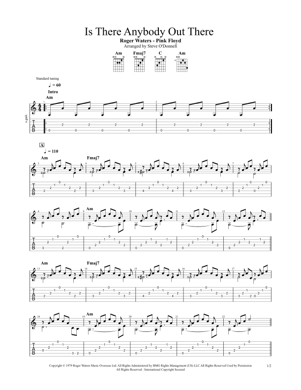 Is There Anybody Out There? (arr. Steve O'Donnell)