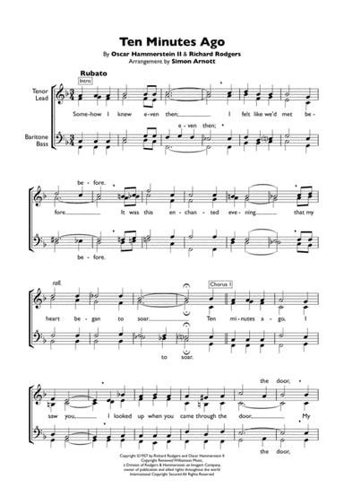 Ten Minutes Ago (arr. Simon Arnott)