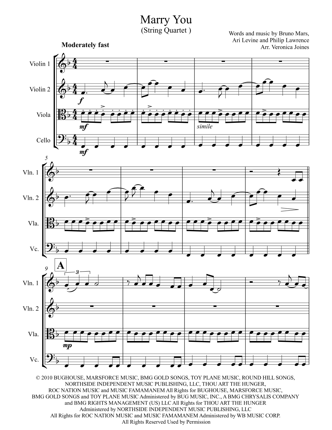 Marry You (arr. Veronica Joines)