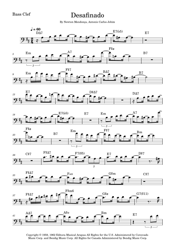 Desafinado (arr. Fabio Eduardo de Oliveira)