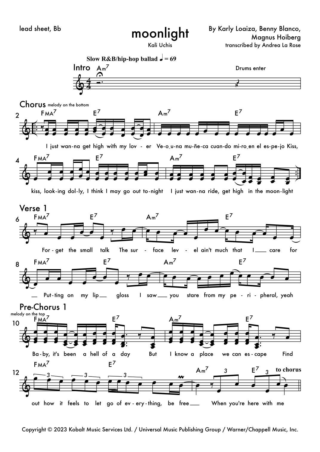 Moonlight (arr. Andrea La Rose)