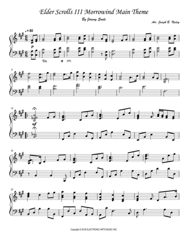 Elder Scrolls III Morrowind (arr. Joseph B. Neeley)