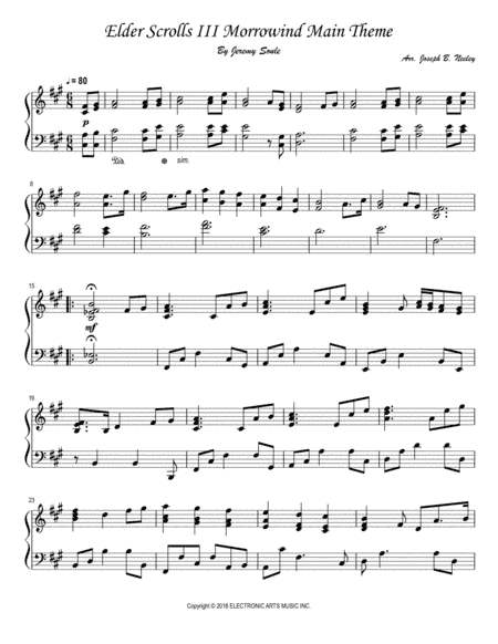 Elder Scrolls III Morrowind (arr. Joseph B. Neeley)