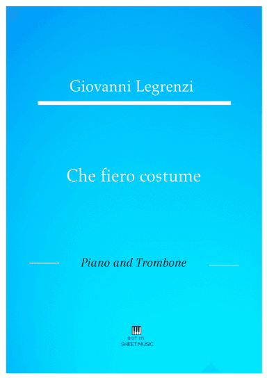 Legrenzi - Che fiero costume (Piano and Trombone) (arr. ANDRE LAITANO)