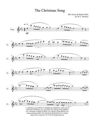 The Christmas Song (chestnuts Roasting On An Open Fire) (arr. B. C. Dockery)