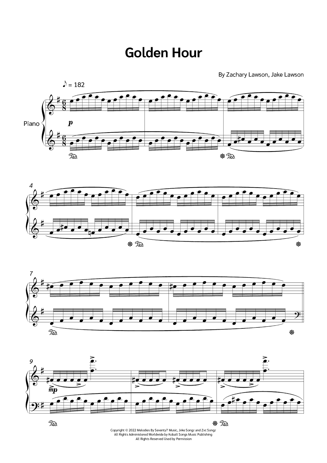 Golden Hour (arr. Jackson Spindler)