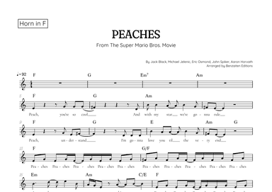 Peaches (arr. Benzaiten Editions)