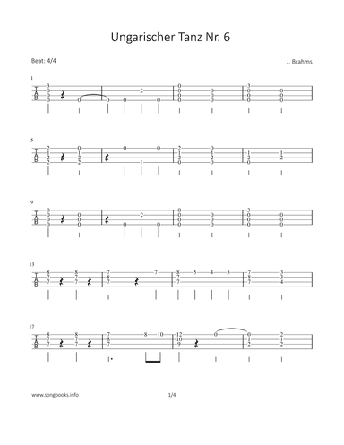 Ungarischer Tanz Nr. 6 (arr. Bettina Schipp)