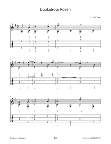 Dunkelrote Rosen (arr. Bettina Schipp)