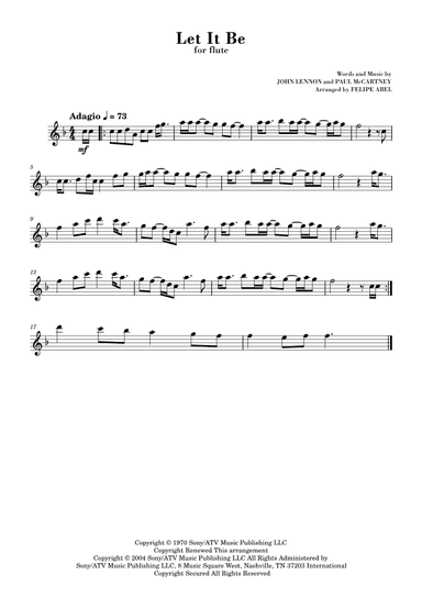 Let It Be (arr. Felipe Abel)