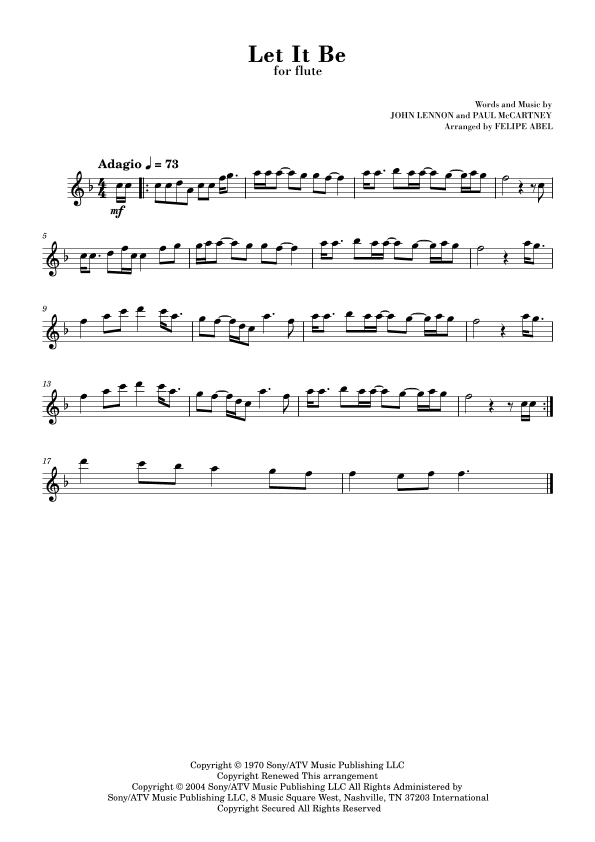Let It Be (arr. Felipe Abel)