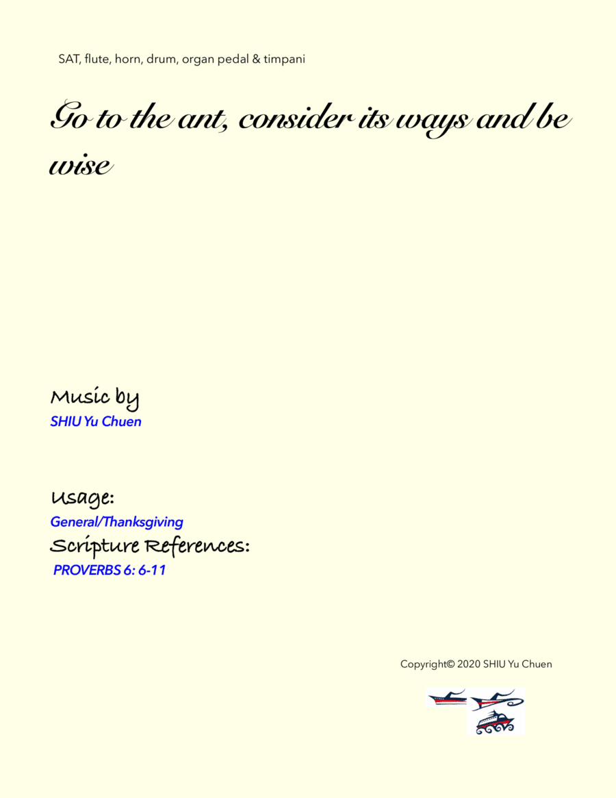 Go to the ant, consider its ways and be wise