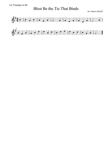 Blessed be the tie that binds (arr. Darren Sheriff)